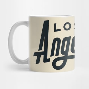 Los Angeles - Minimalist Retro Typography Art Mug